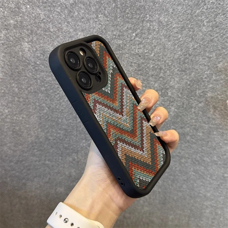 Funda de teléfono de silicona con patrón de suéter de estilo bohemio para Xiaomi Mi 14T 14 13T 13 12T 11 Lite 5G Poco X6 X5 X3 F5 F6 M6 Pro - imagen 3