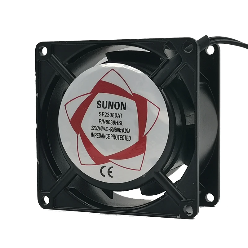 SF23080AT P/N8038HSL 8cm 8038 80mm 80*80*38MM ventilador AC 220V/240V marco de Metal para ventilador de refrigeración de gabinete de pecera - imagen 3