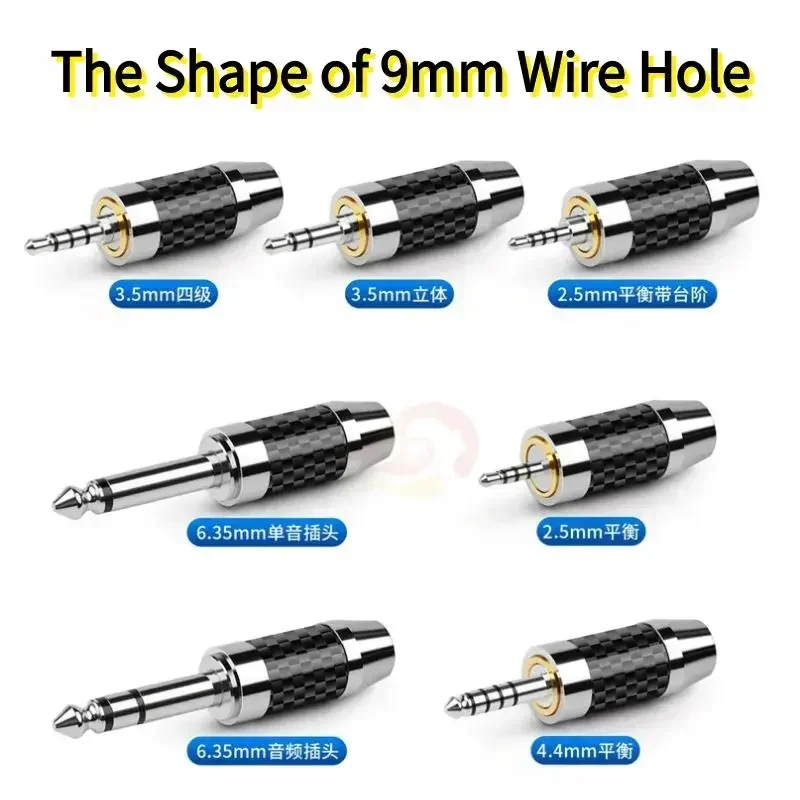 Conectores de altavoz 3,5mm 2,5mm 4,4mm 6,35mm conector de Audio 3 4 Polo Mono Jack electrónica de consumo para micrófono Cable de guitarra - imagen 5