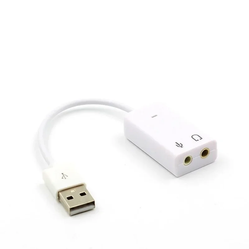 Tarjeta de sonido USB externa 7,1, conector de 3,5mm, adaptador de Audio USB, auricular, micrófono, tarjeta de sonido para Macbook, ordenador, portátil y PC
