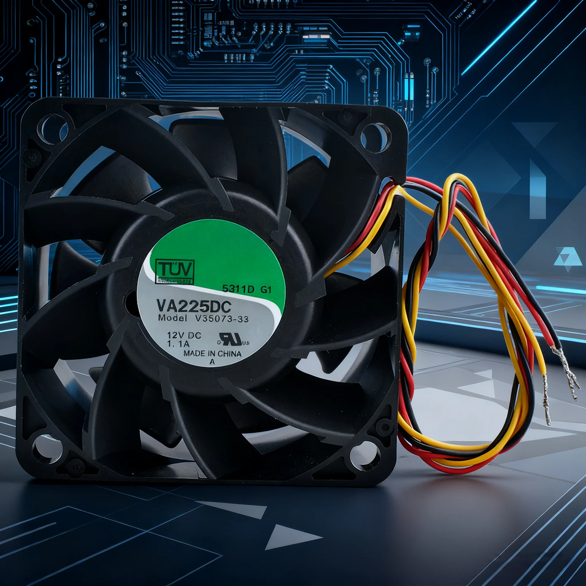 VA225DC V35073-33 ventilador de refrigeración de servidor de alta velocidad 6cm X 60mm DC12V 1.1A 60x60x38mm ventilador de ordenador de disipación de calor óptima