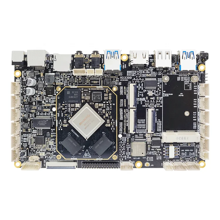 Rongpin RK3399 Rockchip seis núcleos A72 + A53 Android ubuntu Linux placa de evaluación de código abierto RD3399