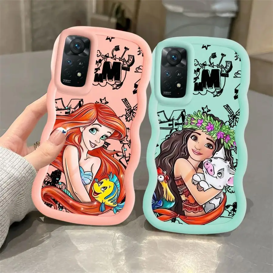 Funda de teléfono suave para Xiaomi Redmi Note 9S 10S 10 14 Pro 12 11 9 8 13 Pro Plus Disney Minnie Mickey lindo - imagen 5
