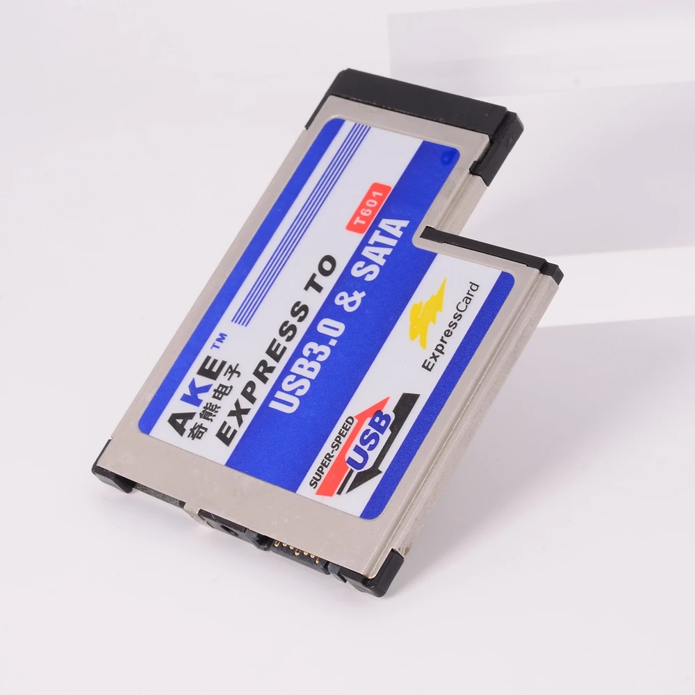 ExpressCard Notebook de 54 mm Express a USB3.0 + Tarjeta de expansión SATA en forma de T en forma de L