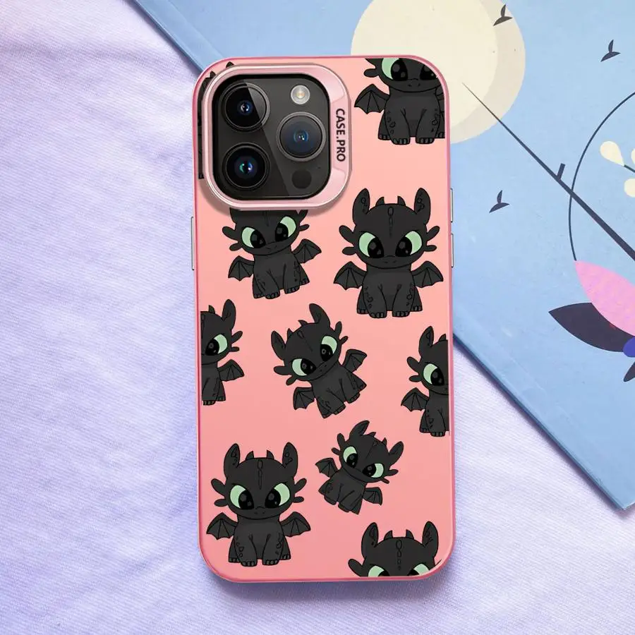 Funda para iPhone XR 14 XS 16 17 Pro Max 17Air 15 Plus 16e 11 13 12 funda trasera de teléfono dibujos animados lindo dragón - imagen 3