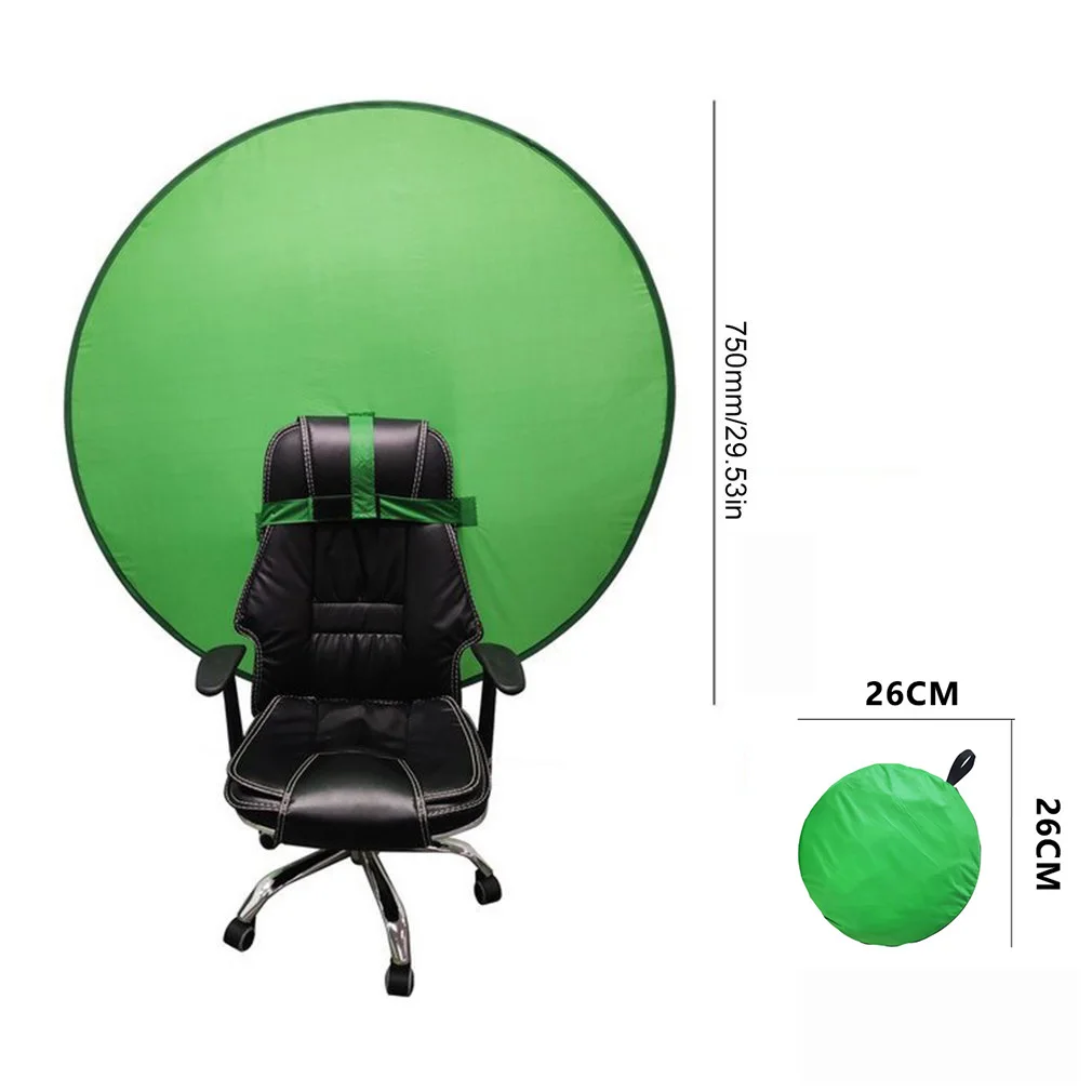 Fondo fotográfico de pantalla verde de 110/75cm, tela de poliéster, fondos de fotografía de alta saturación de Color para estudio de vídeo en vivo - imagen 5