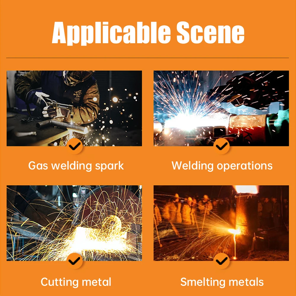 Guantes de soldadura resistentes a la abrasión, guantes de trabajo gruesos de doble capa, metalúrgico, jardinería, hogares en movimiento - imagen 3