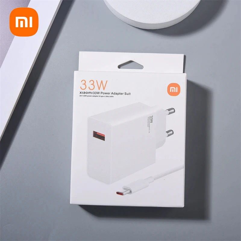 Xiaomi-cargador Original de 33W, adaptador de pared de carga rápida Turbo para Mi 10, 11, Redmi K50, K40 Pro, Max + 6A Note11 Pro, Cable tipo C