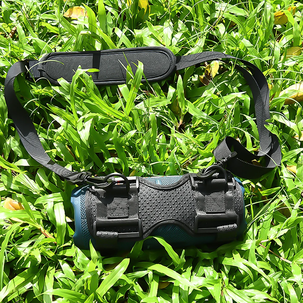 Funda para JBL Flip 3/4/5, soporte con correa de altavoz, correa de hombro ajustable, funda protectora de transporte portátil, reemplazo - imagen 4