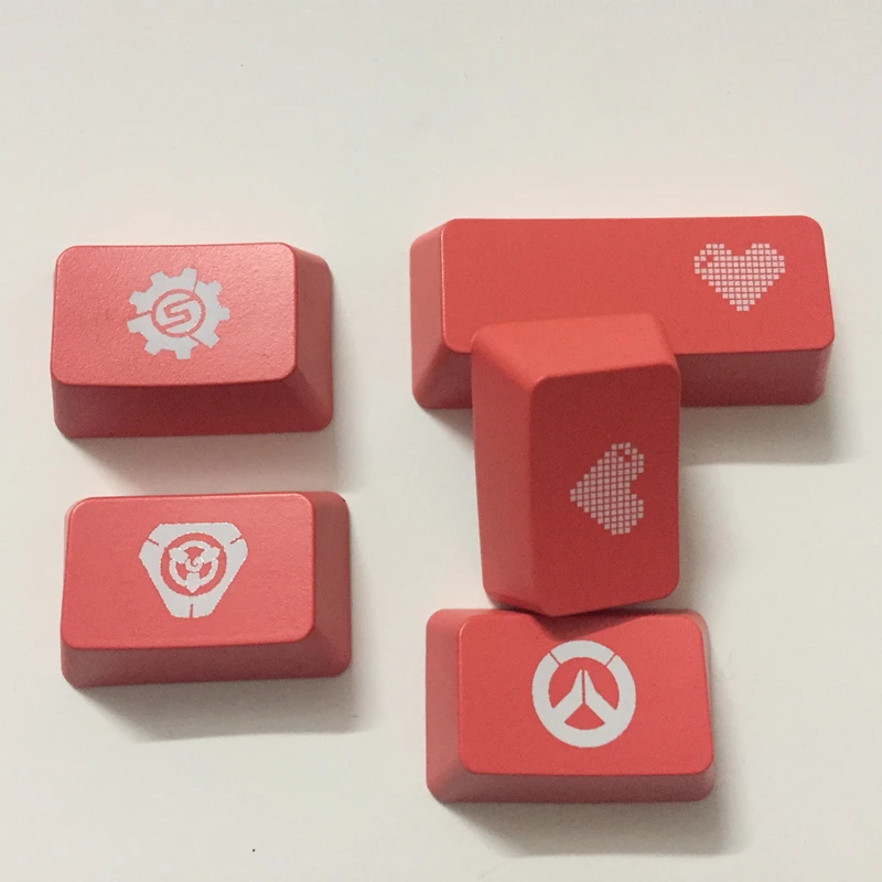 Reemplazar teclas Ctrl Enter WASD Arrow para Logitech G610 G710 + G pro X G512 con interruptor GX MX Red Love Heart OW Tracer