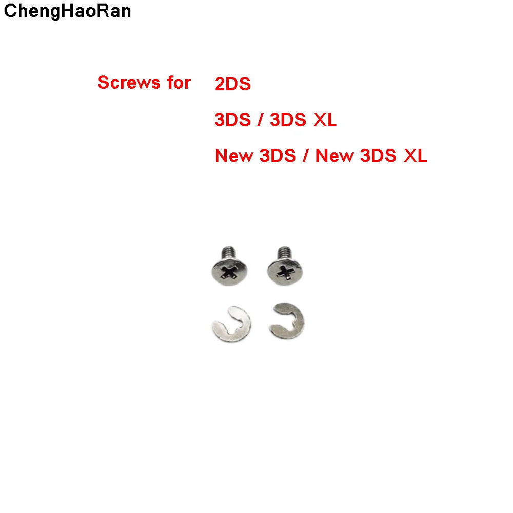 Juego 4 en 1 para 2DS, 3DS, LL, XL, 3DS, 3dsll, 3dsxl, cubierta trasera de batería, tornillos, montaje de reparación seguro