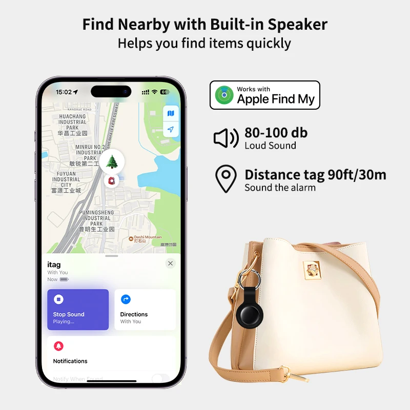 Kits de bricolaje de etiquetas GPS Bluetooth para dispositivos Iphones IOS, rastreador de etiquetas de aire para mascotas, buscador de llaves, auricular, equipaje, paraguas, localizador de animales - imagen 5