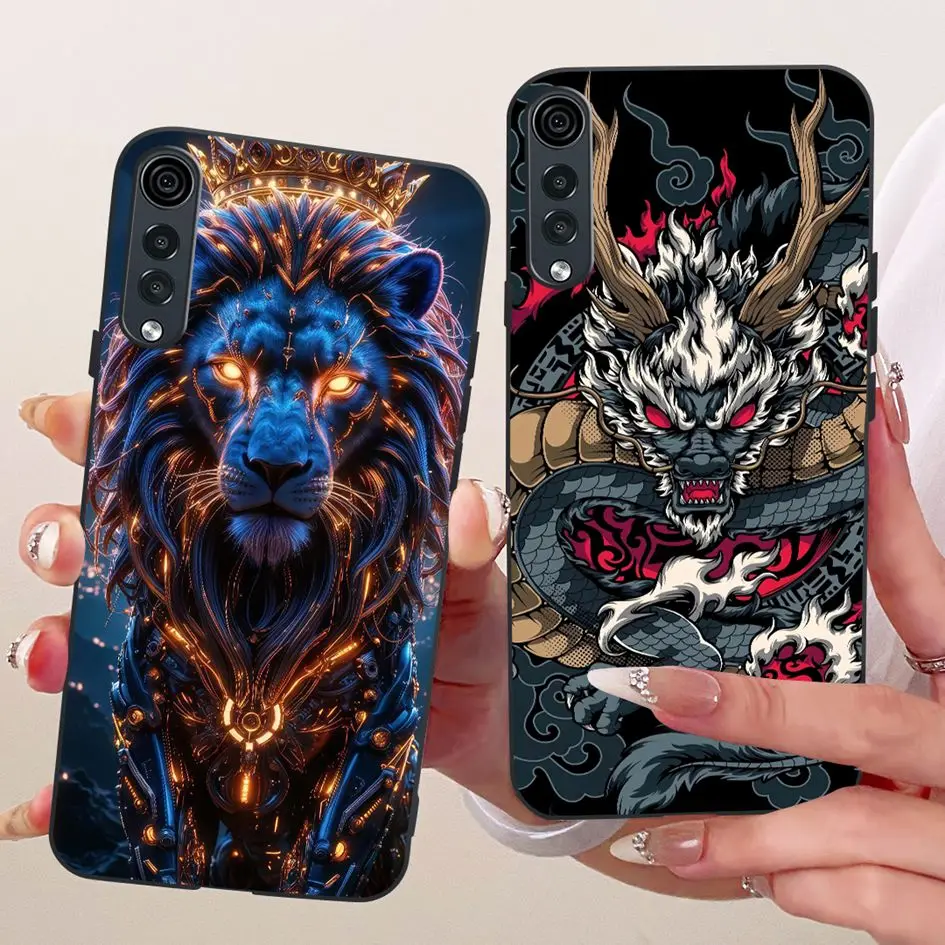 Para LG funda de terciopelo LMG910EMW Popular flor suave funda de silicona a prueba de golpes para LG Velvet 5G UW LM-G900N Coque en LGVelvet Fundas - imagen 4