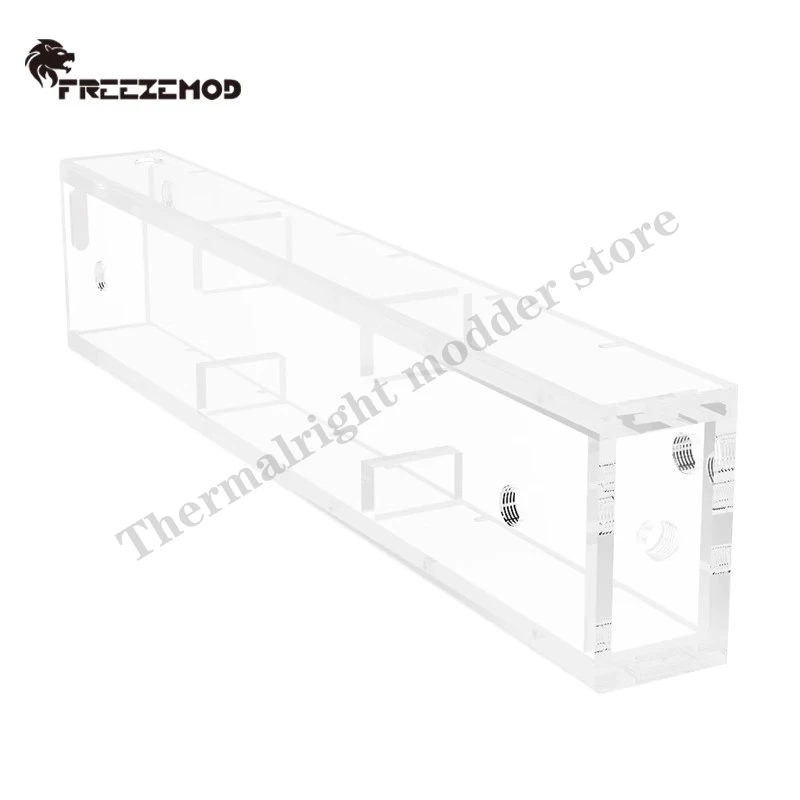 FREEZEMOD Depósito de enfriamiento por agua Tira larga Tanque de agua transparente acrílico industrial, Gran capacidad 10 mm de espesor 1000 ml S-H-SX - imagen 3