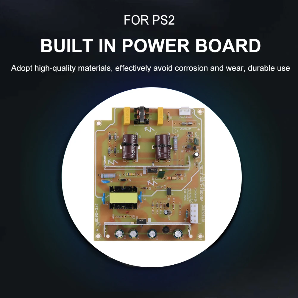 Piezas de reparación de placa de fuente de alimentación para PS2 Fat Console 35008/50000 50001 50006 adaptador de corriente 110-220V reemplazo - imagen 2