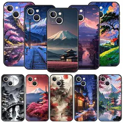 Funda TPU iPhone – Arte paisajístico anime japonés