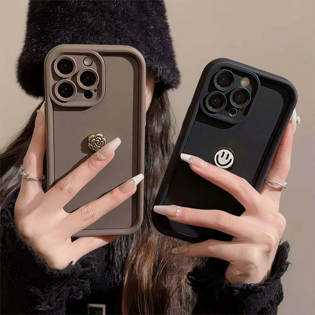 Funda 3D con forma de corazón y flor dorada para Honor X8A X8C X7A X6A X7B X8 5G X9C 400 Lite 200 Pro Huawei Nova 10i 11i, funda de silicona suave