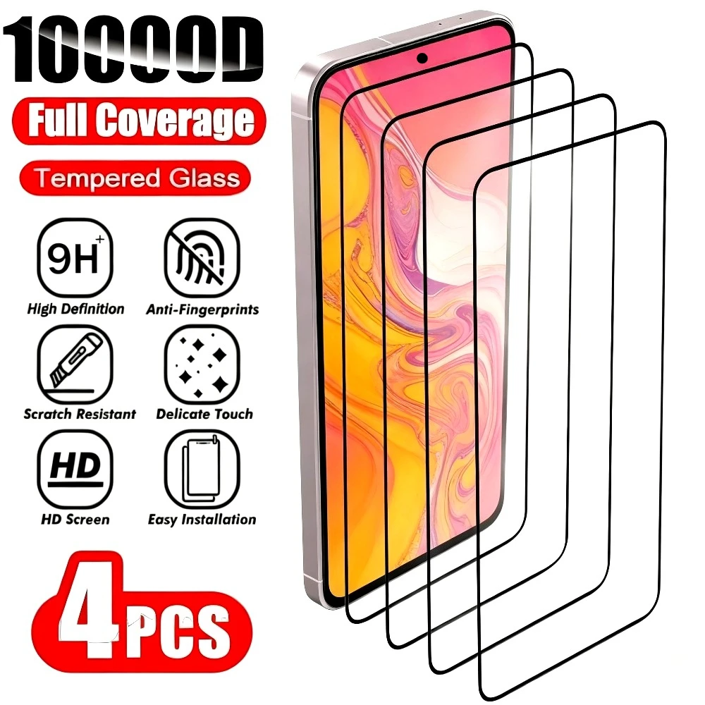 4 Uds vidrio templado Ultra transparente para Samsung Galaxy A56 A55 A36 A26 A25 A16 A13 Protector de pantalla para Samsung A15 A23 A35 A53 A73