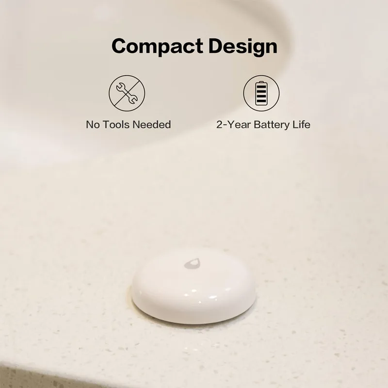 Aqara-Sensor de inmersión de agua Zigbee 3,0, Detector de fugas de agua, alarma, Sensor de seguridad IP67, impermeable para xiaomi Mi Home Homekit - imagen 4