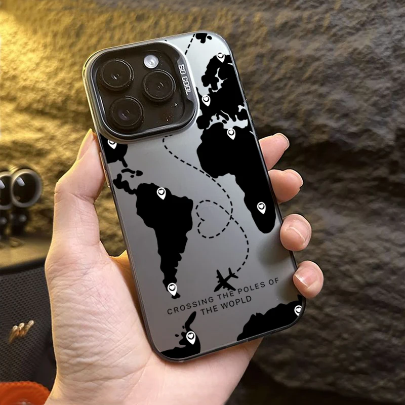 Funda básica de TPU con diseño de marcado de ruta de avión negra para Xiaomi Redmi 15C 13 12 14C 13C Redmi Note 14 Pro Plus 5G 12S 11 10 - imagen 3