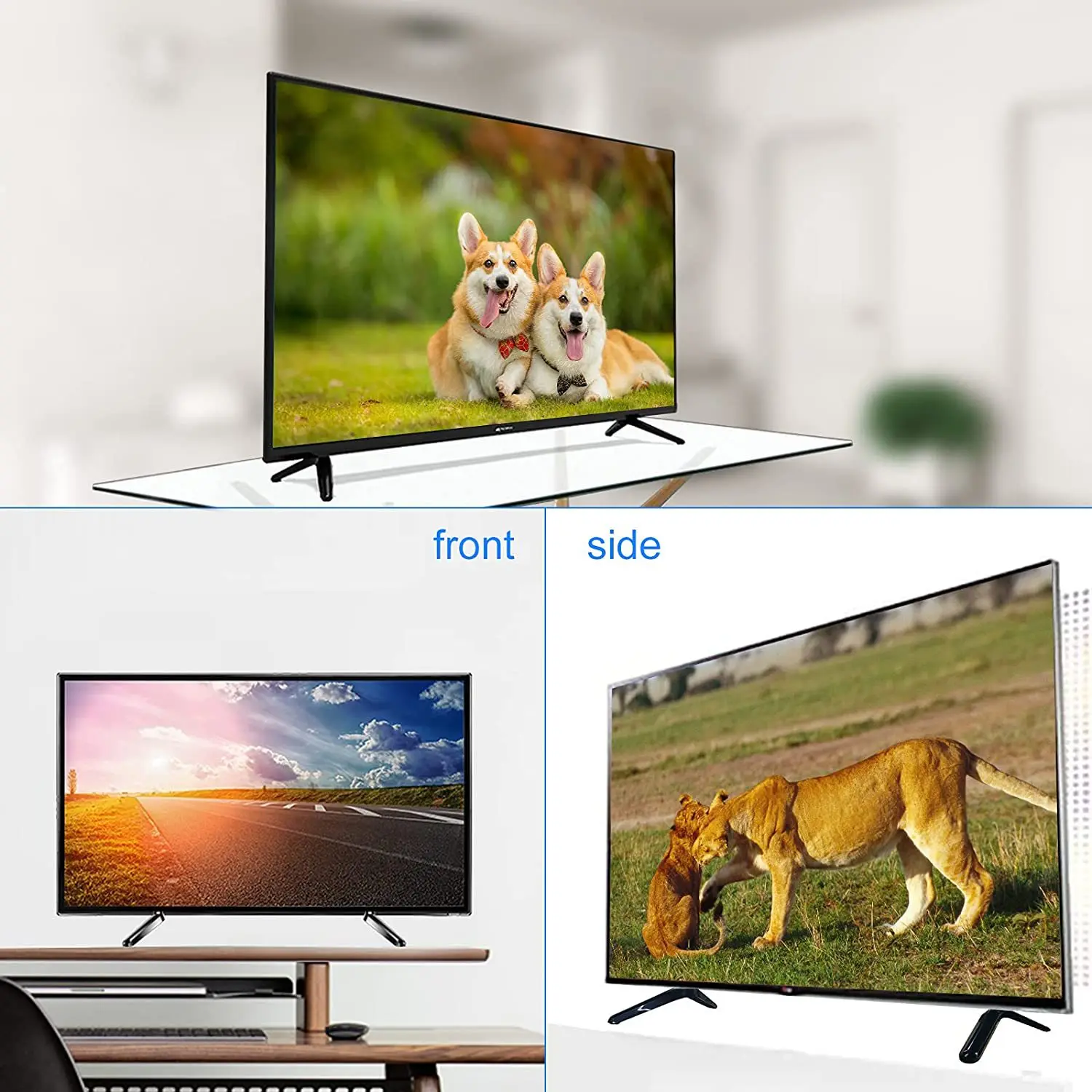 Soporte Universal para TV, Base de soporte de mesa, Base de repuesto, pies de Pedestal, patas de montaje TV09, fácil de usar - imagen 3