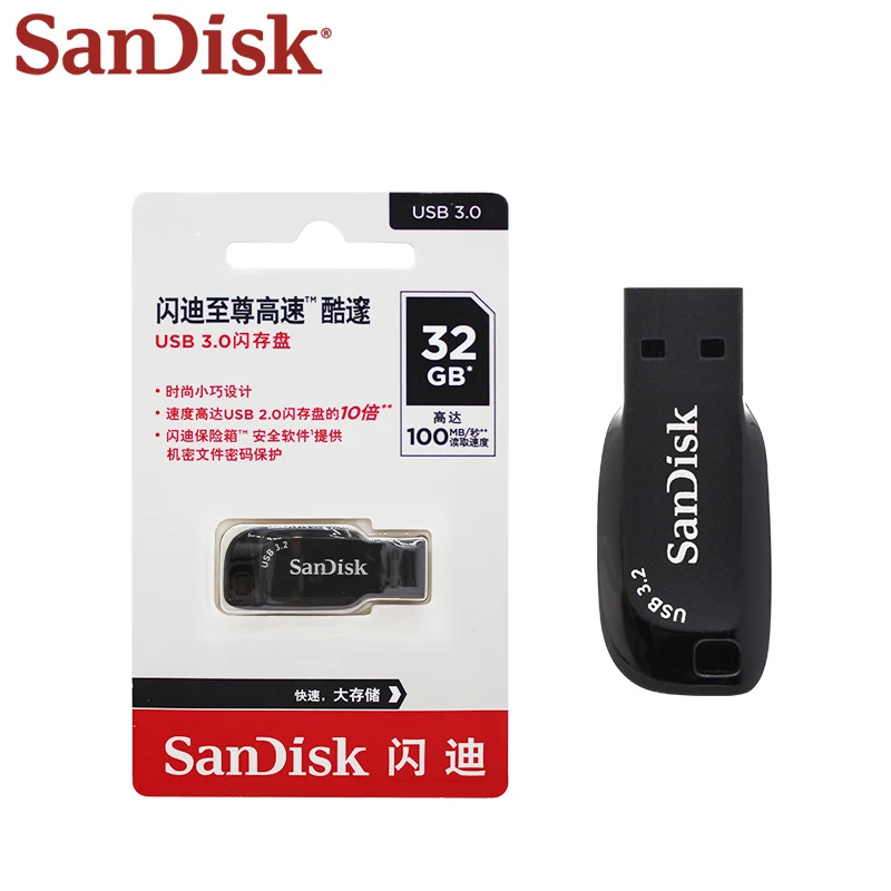 SanDisk USB 3,2 unidad Flash 32GB 64GB 128GB 256GB unidad de bolígrafo portátil para ordenador memoria original U disco Pendrive - imagen 4