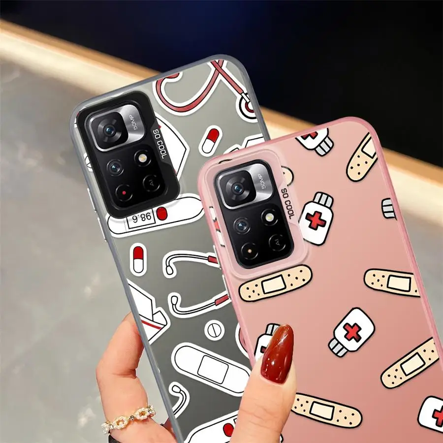 Case for Xiaomi Mi 11 Lite 13T 12T Pro Back Phone Cover Cool Nurse Medicine - imagen 3