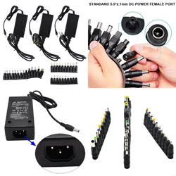 896F 96W 12V-24V Cargador portátil ajustable Adaptador fuente alimentación ajustable para portátil