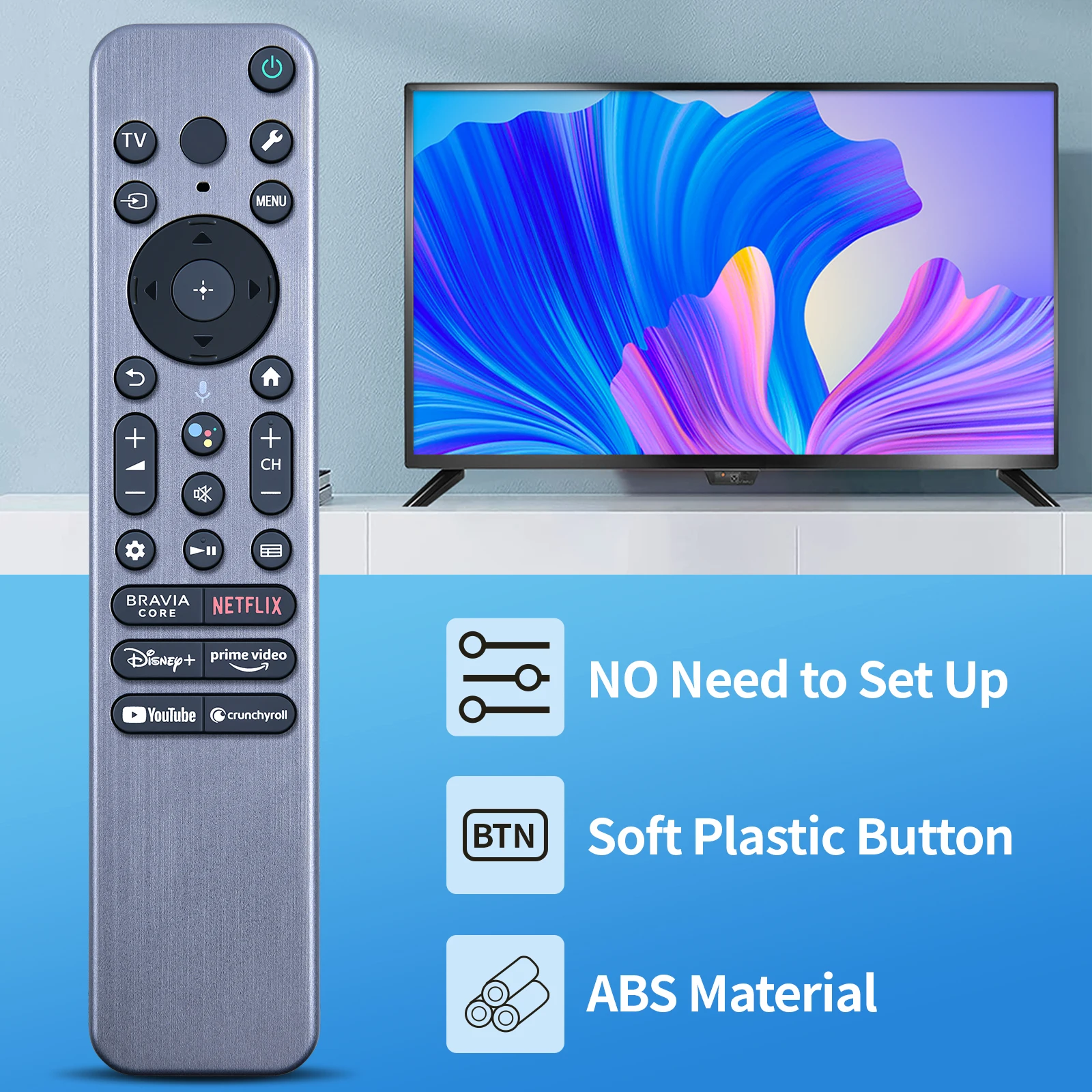 El nuevo control remoto por voz RMF-TX910U es compatible con Sony 2023-2024 Smart TV XR-55A95L XR-65A95L 77A95L - imagen 3