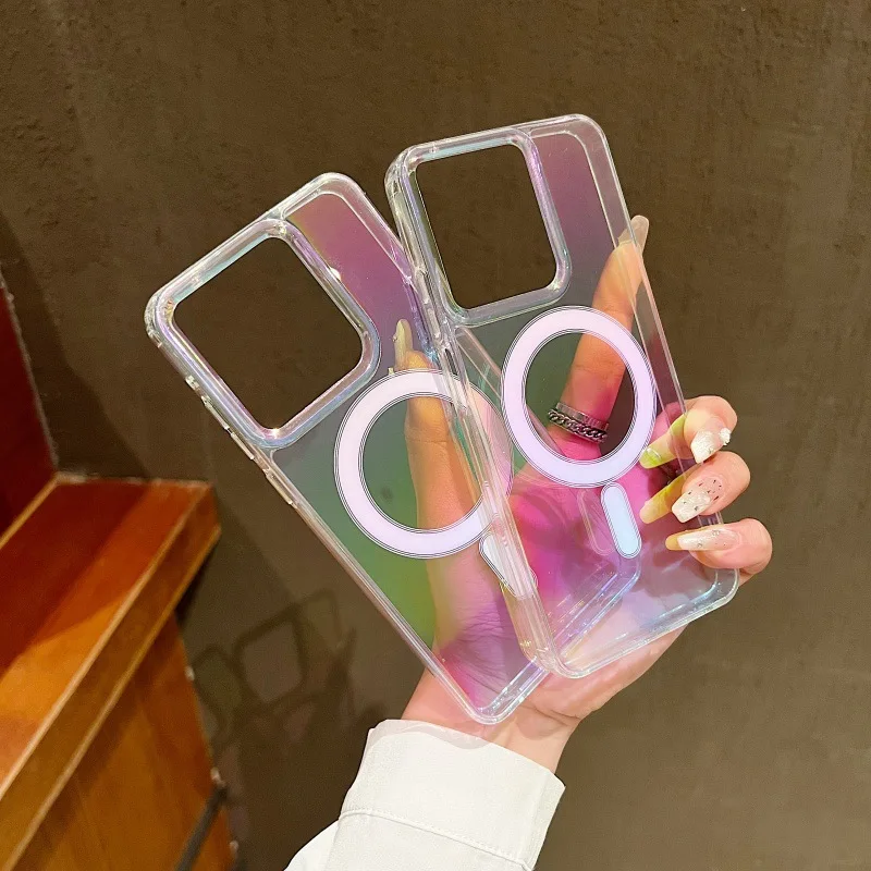 Funda de Color degradado para Motorola Moto Edge 50 Fusion G85 G45 G34 Stylus G 5G 2025, funda magnética para Mag-safe, carcasa suave transparente - imagen 4