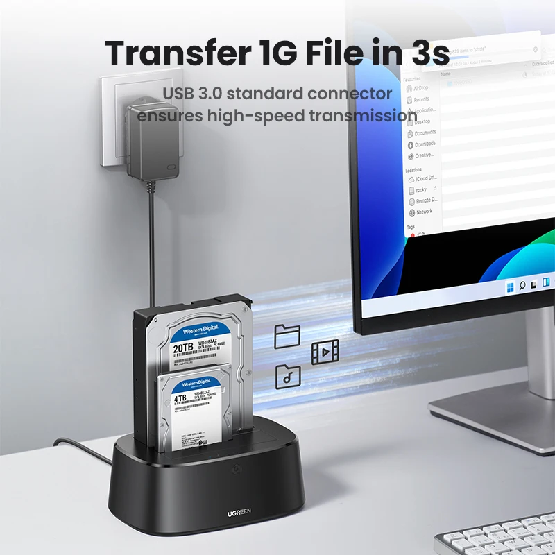 UGREEN Docking Station SATA a USB 3.0 para HDD y SSD