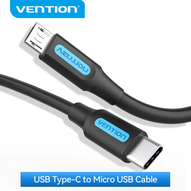 Vention-Cable tipo C a Micro USB, adaptador tipo C de carga rápida para Samsung, Huawei, Xiaomi, MacBook Pro, OTG, teléfono móvil, Micro USB