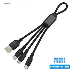 Cable 3 en 1 Carga Rápida USB-C, Lightning y Micro-USB