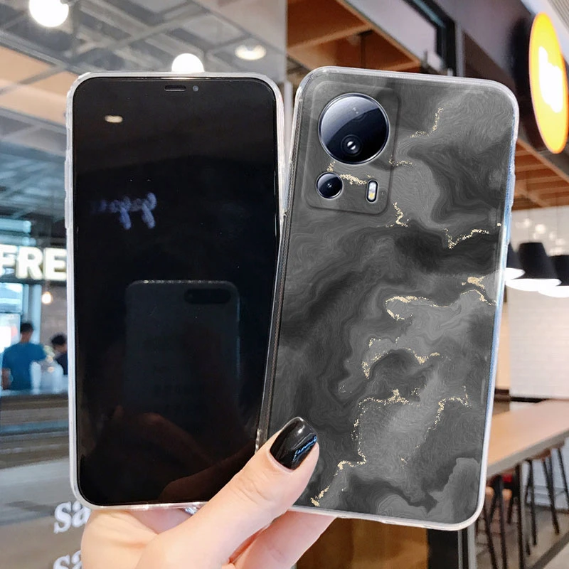 Para Xiaomi 13 Lite Funda de Color degradado carcasa protectora transparente Funda para Xiaomi Mi 13 Lite silicona 13Lite parachoques trasero Capa - imagen 3