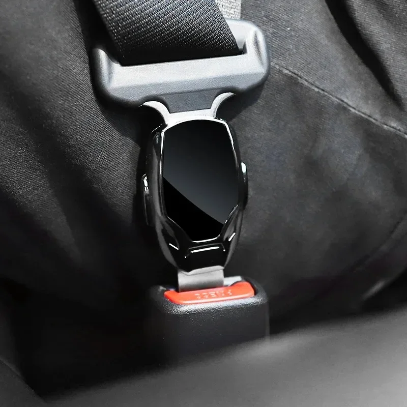 Extensor de Clip para cinturón de seguridad de coche, hebilla de bloqueo de cinturón de seguridad de aleación, extensor de enchufe, hebilla de seguridad para Tesla Porsche, 2 uds. - imagen 4