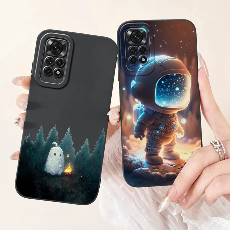 Funda protectora de lente para Xiaomi Redmi Note 11 4G / Note 11s 4G / Note11 Pro 4G, fundas de teléfono de silicona suave con estampado encantador - imagen 5