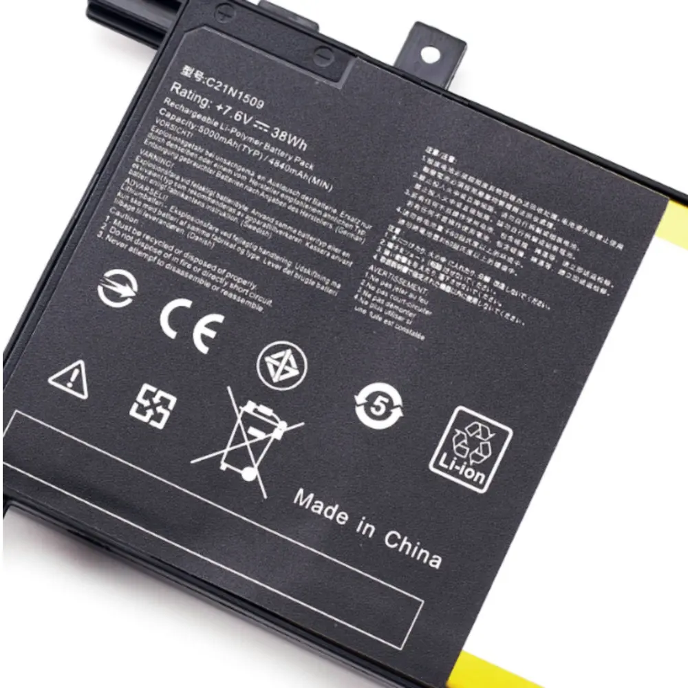Nueva batería de ordenador portátil C21N1509 para For Asus FL5900 X556U V556U R558U F556U A556U X556UV K556U VM591U 7,6 V 38WH - imagen 2