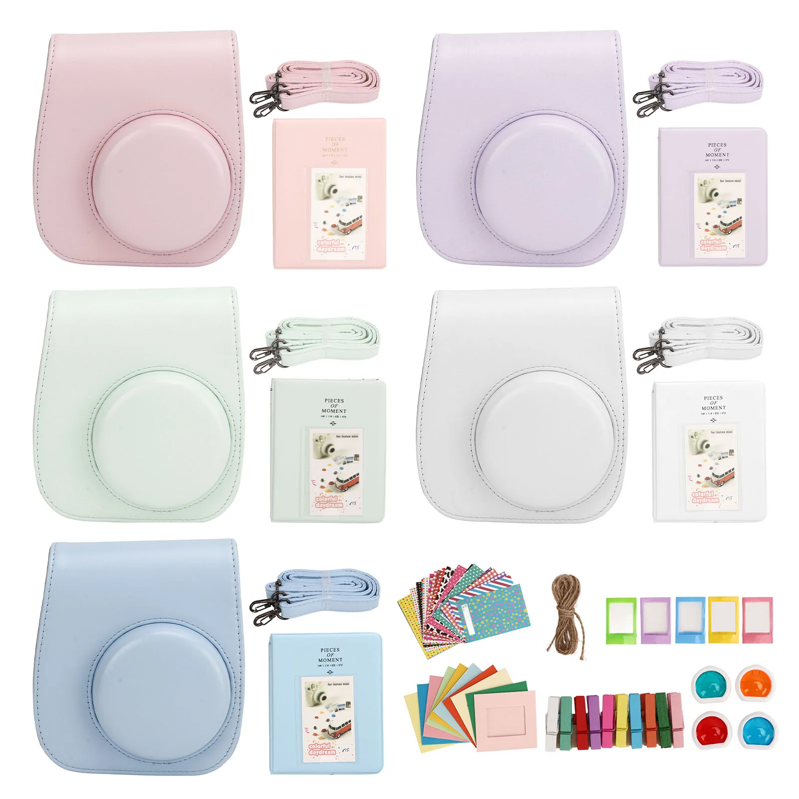 Estuche para cámara, bolso para cámara respetuoso con la piel con soporte de alta carga de PU antiarañazos con pegatinas para 12
