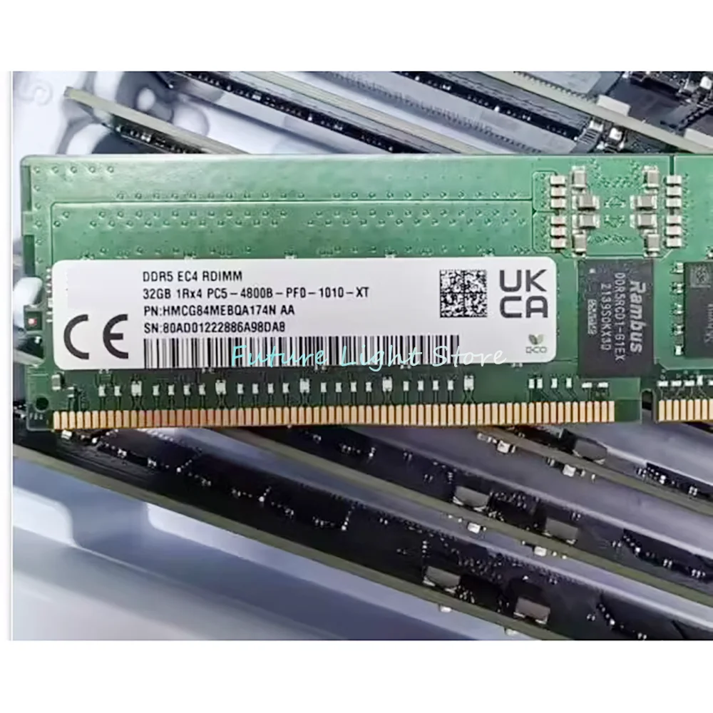 1 Uds HMCG84MEBQA174N 32GB 32G 1RX4 4800B DDR5 ECC REG RDIMM para SK Hynix 4800 RAM - imagen 4