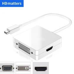 Mini DisplayPort a HDMI VGA DVI - Adaptador para MacBook Pro Air iMac