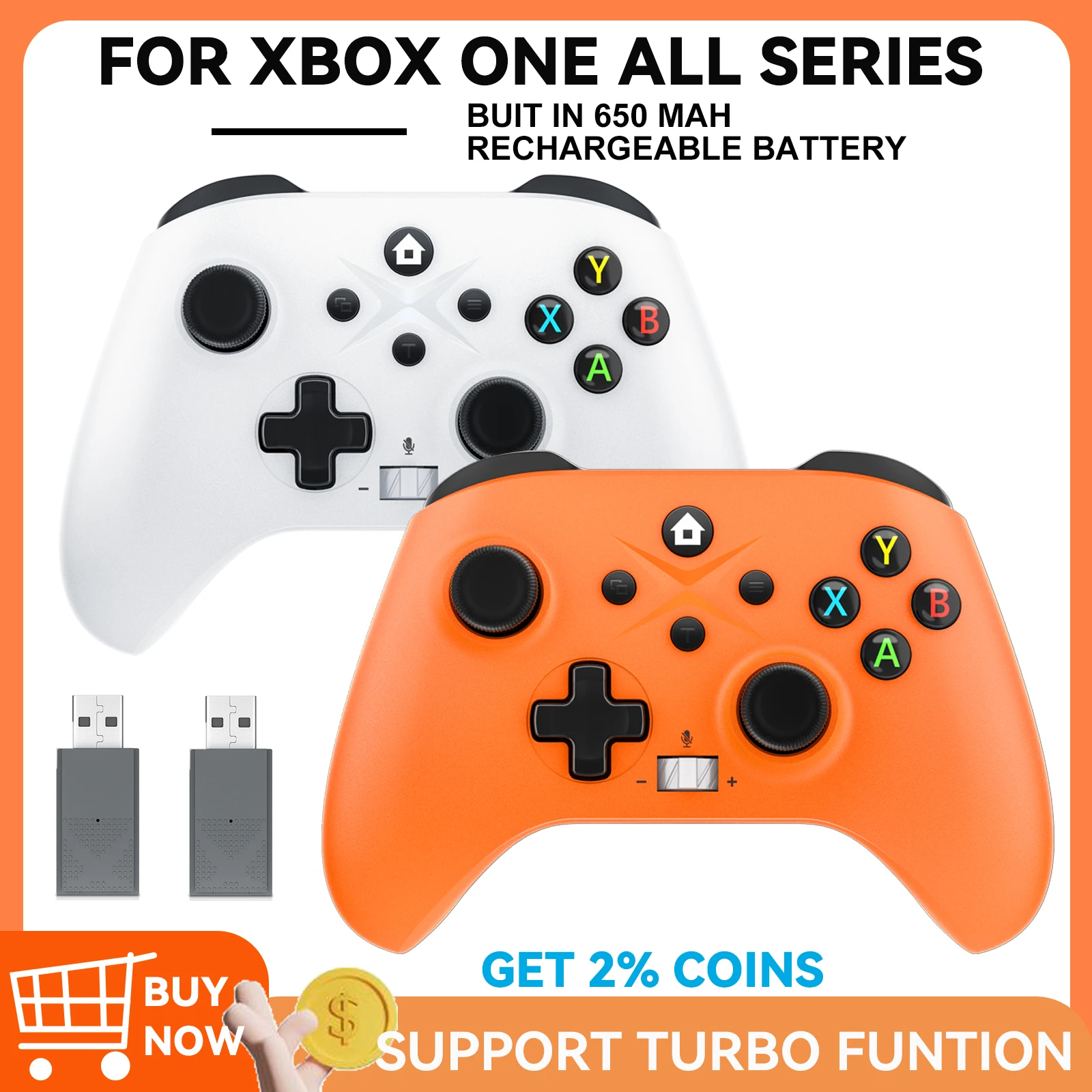 Controlador inalámbrico para Xbox One, xbox Series X,S PC CONTROL AJOUTER la función de programación de teclas TURBO de doble vibración - imagen 2