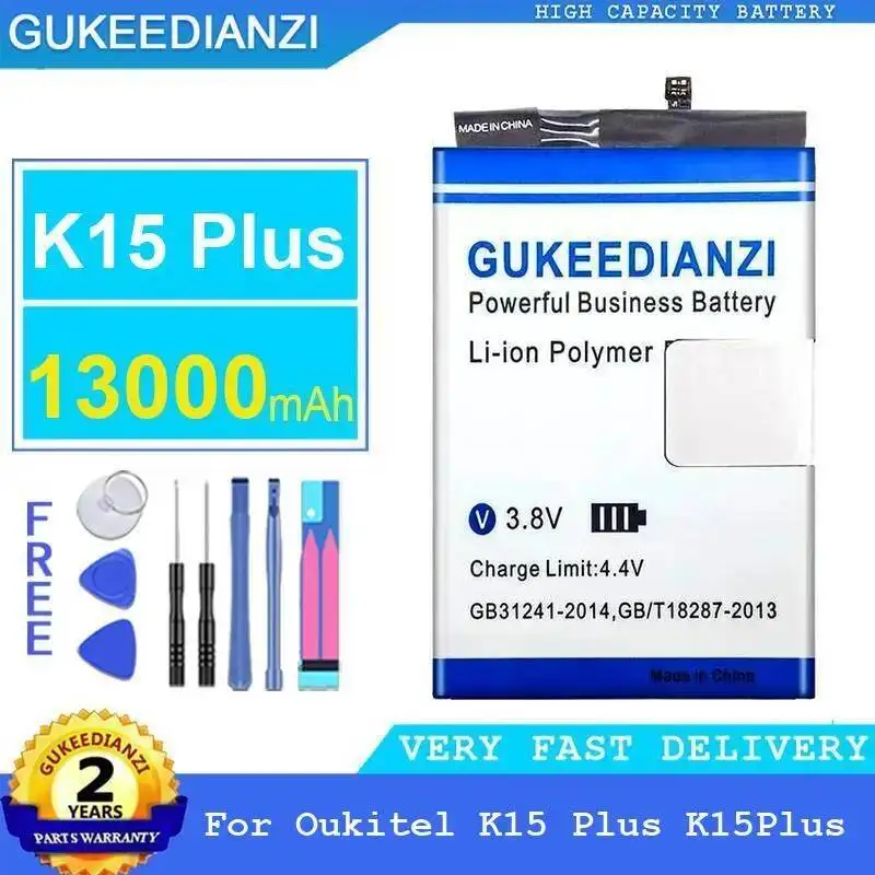 Alto rendimiento para batería de teléfono móvil Oukitel K15 Plus 13000Mah