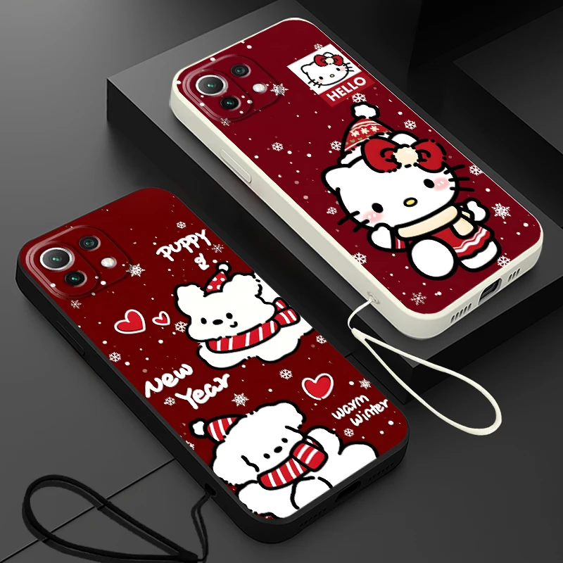 Funda de teléfono con cubierta suave navideña con bonito personaje para Xiaomi Poco X3 NFC F4 F5 F3 X4 X3 Pro