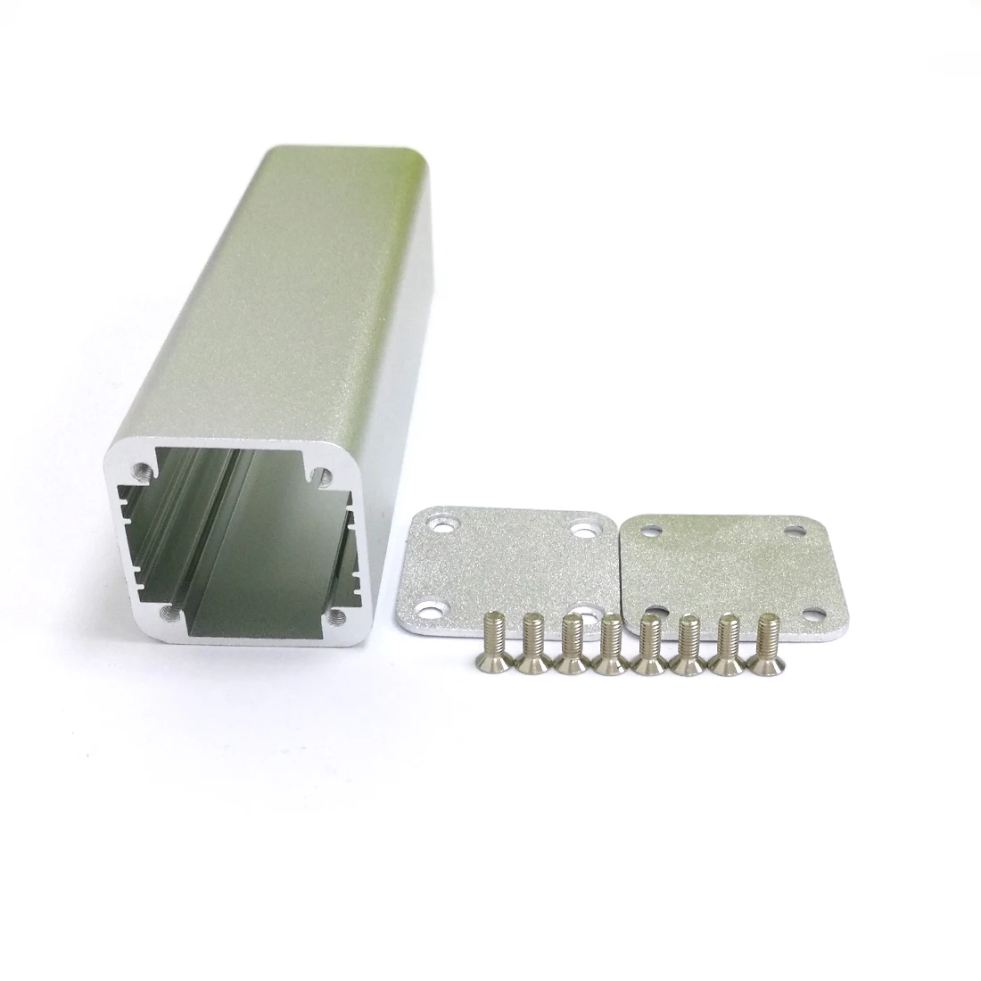 Carcasa de aleación de aluminio para proyectos eléctricos, carcasa de energía pequeña, bricolaje, plata, 32x32x100mm - imagen 5