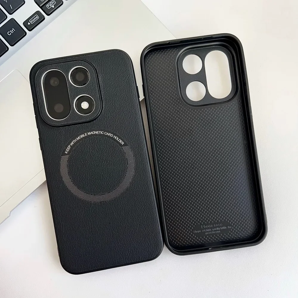 Para OnePlus 15 funda Magsafe funda de carga inalámbrica para Oneplus15 One Plus 15 1 + 15 funda protectora de cuero PU a prueba de golpes - imagen 5