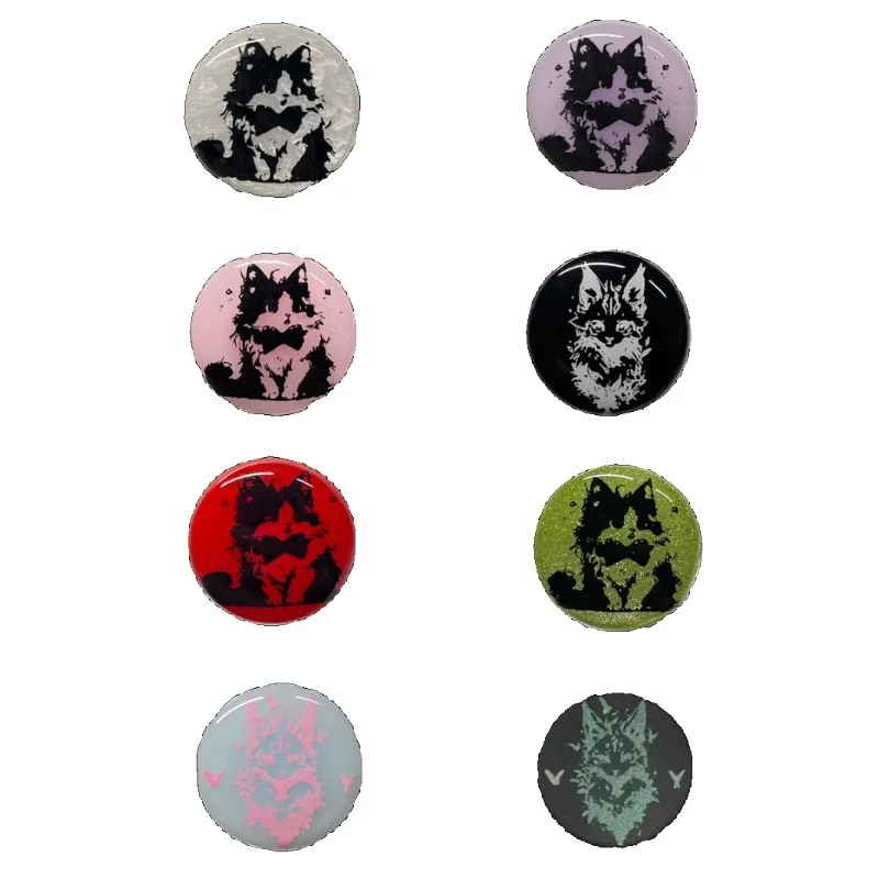 MiFuny-teclas con perilla de gato, accesorio de resina transparente con volumen, personalizado, para teclado mecánico LEOBOG Hi75