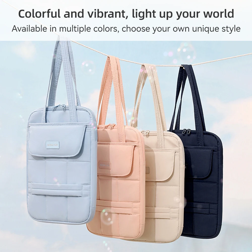 2025 nuevo estilo bolso de hombro para ordenador portátil bolso de mano multiusos bolso protector Simple para ir al trabajo IPad bolso para viajes de negocios - imagen 5
