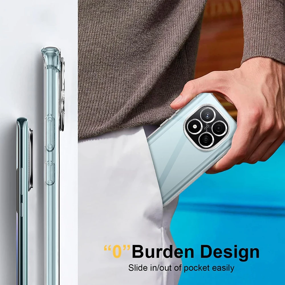 Funda transparente a prueba de golpes con Airbag para Xiaomi Redmi Note 14 Pro + 5G, funda ultrafina transparente para Redmi Note 14 Pro Plus 5G - imagen 5