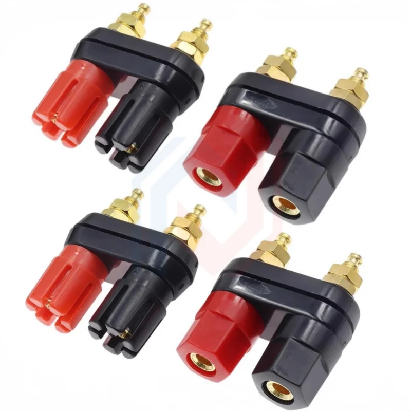 1/2 Uds. Conectores Banana, terminales de pareja, conector rojo y negro, Terminal amplificador, poste de encuadernación, conector Banana para altavoz M20