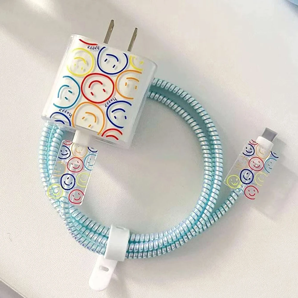 Protector de Cable de carga para iphone, cubierta protectora de cargador de 18W y 20W, funda protectora enrolladora, accesorios para teléfono, organizador de línea de datos - imagen 4